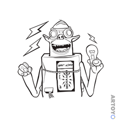 Раскраска Sparky, чёрно-белый контур