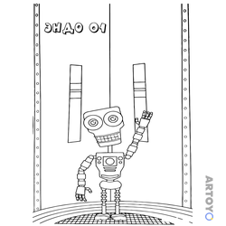 Раскраска Эндо 01 из Фнаф — А4