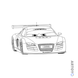 Раскраска Тачка Audi