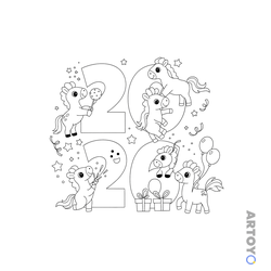 Новый год — картинки для печати
