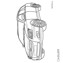 Раскраска Тойота Авенсис