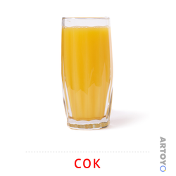 Сок — карточка Домана для распечатки