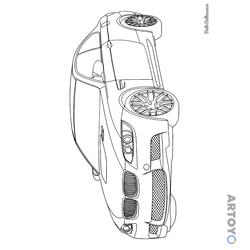 Раскраска БМВ M3 (E92) — А4