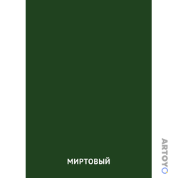 Карточка Домана Миртовый цвет, чёрно-белый контур