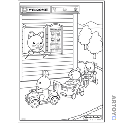 Sylvanian Families — картинки для печати