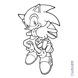 Раскраска Соник (Sonic)