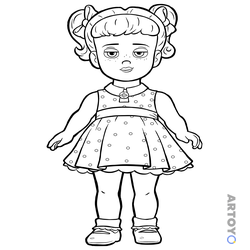 Истории игрушек 4: раскраска Кукла Габи Габи