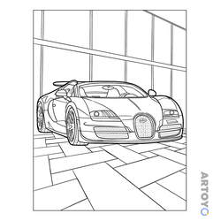 Раскраска Бугатти Veyron Grand Sport Vitesse