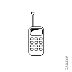 Раскраска Телефон — А4