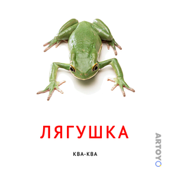 Карточка Домана Карточка Домана звукоподражание «Лягушка»