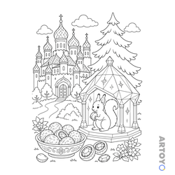 по сказкам Пушкина — картинки для печати