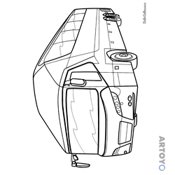 Комфортабельный автобус — раскраска для распечатки