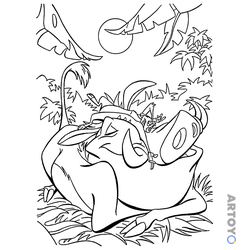 Король Лев — картинки для печати