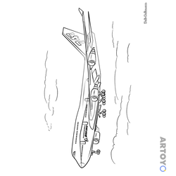 Самолёты: раскраска Боинг 747-400