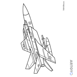 Раскраска Сверхзвуковой истребитель МиГ-31, чёрно-белый контур