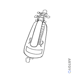 Раскраска Лира — А4