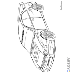 Машины: раскраска Subaru
