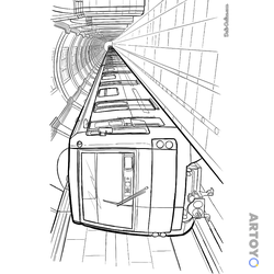 Метро — картинки для печати