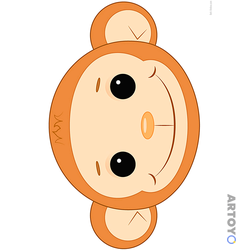 Маска из бумаги Обезьяна