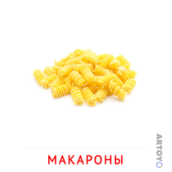 Карточка Домана Макароны, чёрно-белый контур