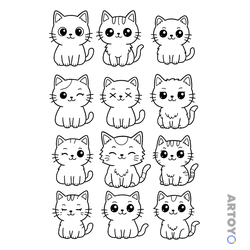 Кошки — картинки для печати