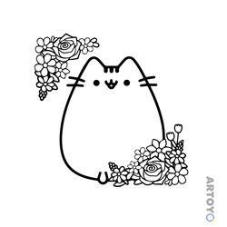 Раскраска «Кот Пушин» из категории Коты Пушин
