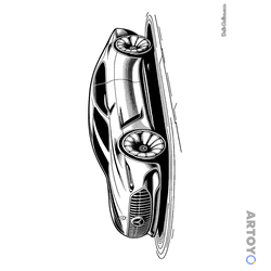 Раскраска Концепт-кар Мерседес Maybach Vision 6 — А4