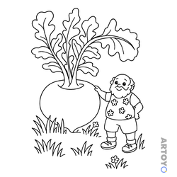 из сказки Репка — картинки для печати