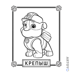 Раскраска Крепыш