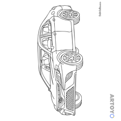 Машины Тойота: раскраска Тойота Camry