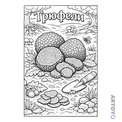 Раскраска Трюфели — А4