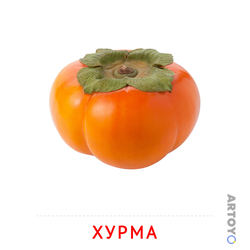 Карточка Домана Хурма, чёрно-белый контур